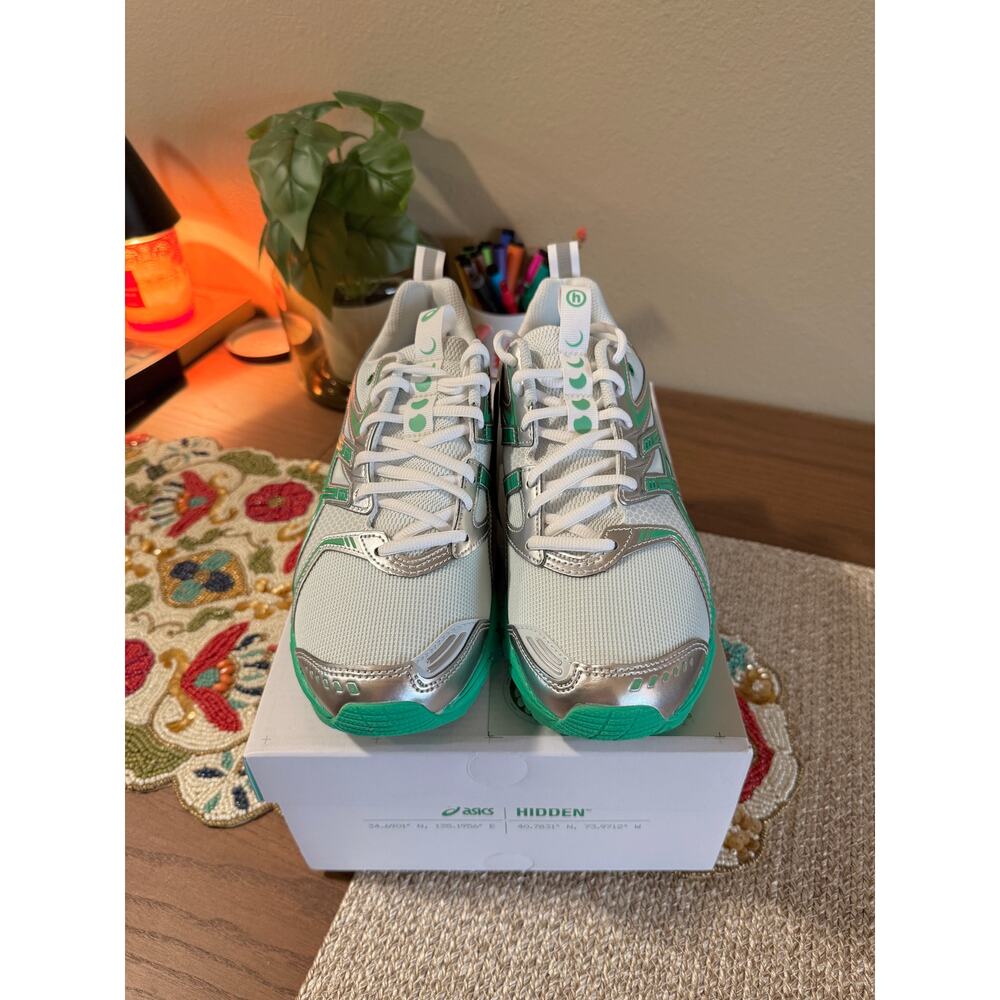 ASICS Gel-DS Trainer 14 x Hidden NY Dawn White Green NYC Kayano 1203A974 100 - Picture 3 of 9
